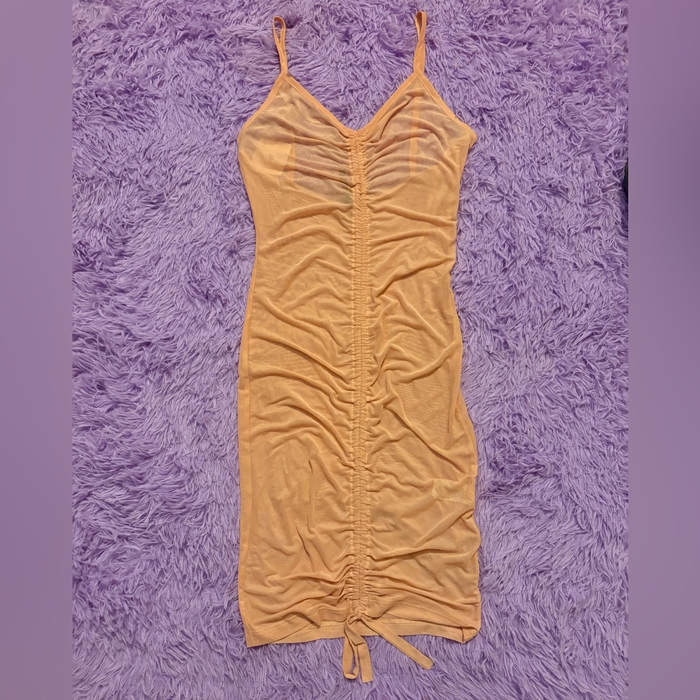 Peach Ruched Women's Sleepwear